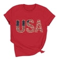 thumbnail image 7 of Vetsdori Patriotic Shirts for Women July 4th Casual Pullover USA Years Anniversary Summer,Short Sleeve Graphic Red White and Blue Fashion Womens Shirts Crew Neck, 7 of 7