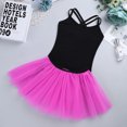 thumbnail image 4 of iiniim Girls Cross Strap Gymnastic Camisole Leotard with Tutu Skirt Ballet Dress Dance Costumes, 4 of 7