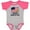 Baseball Heather and Hot Pink, variant on Inktastic Military Daddy Always My Hero Boys or Girls Baby Bodysuit