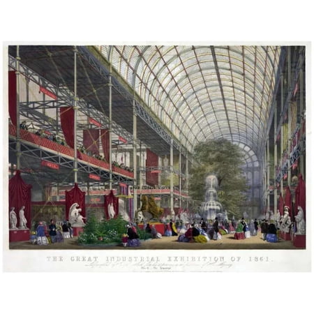 Decor s Poster. Fine Graphic Art Design. Great Industrial Exhibition. 11 x 17 Inch Poster