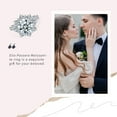 thumbnail image 6 of Aurora&Fiori 2CT Flower Moissanite Engagement Rings for Women. Women's 925 Sterling Silver Big Flower Shaped Engagement Moissanite Ring, Brilliant Wedding Bands Moissanite Halo Rings Size 6, 6 of 8