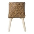 thumbnail image 1 of Almencla Plant Basket with Legs Imitation Rattan Basket Gift Simple Flower Pot Floor Flowerpot for Dining Room Restaurant Balcony Cafe Coffee 33x16cm 4 Leg, 1 of 8