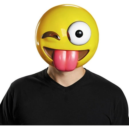 Tongue Out Emoticon Mask