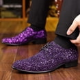 thumbnail image 6 of Men's Formal Dress Shoes Elegant Shiny Loafer Design Lace Up For Business Occasions, 6 of 7