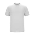 thumbnail image 5 of Xihbxyly Men's T-Shirts Stretch Classic Tshirts Crew Neck Short Sleeve Soft Fitted Tees Mens Dress Shirts Solid Loose Fit Oversized Tshirts for Men Stylish for Casual Wear, 5 of 6