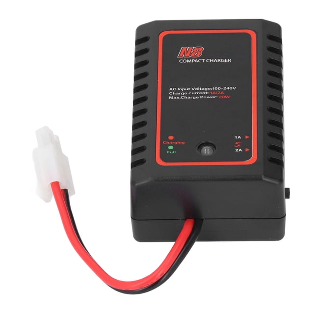 Cargador De Batería NiMH NiCD De 20W, Entrada De 100 A 240V, 1A, 2A, Luces Indicadoras Duales Máximas Para Drones, Coches A Control Remoto, Barcos, Modelos De