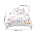 thumbnail image 3 of POLISE Spaces Easter 3 Piece Bedding Set Cartoon Rabbit and Egg Print Microfiber Duvet Cover with 2 Pillowcases Festal Home Textiles for Bedroom Guest Room Multicolor, 3 of 6
