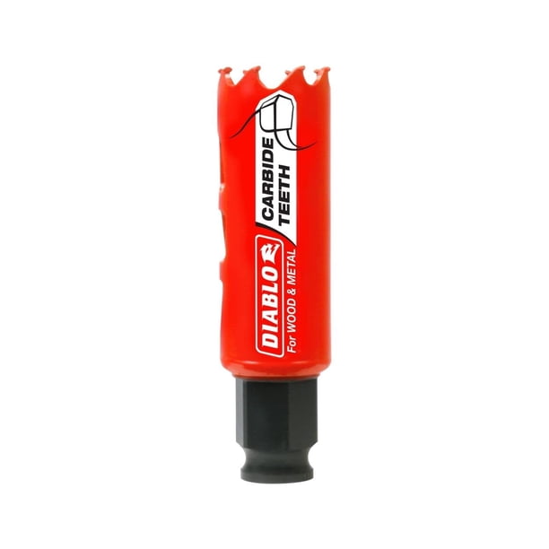 Sierra perforadora Diablo DHS1000CT con dientes de carburo de 2,5 cm para madera y metal