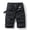 Black, variant on LYMAYTER Men Washed Cargo Shorts Breathable Lightweight Camping Hiking Outdoor Comfort Multi-Pocket