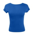 thumbnail image 4 of Tops for Women Trendy Scrub Jacket Older Couple Matching Shirts Workout Running Short Womens Two Fall Outfits Big Tall Women's Shirts Long Sleeve Yoga Set Ladies Tunic Tee Womens Casual Blue M, 4 of 5