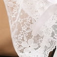 thumbnail image 4 of XFLWAM Women Sheer Lace Panties Open Sexy Panties G-string Underwear Tangas Soft Thongs Lingerie White M, 4 of 5