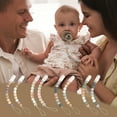 thumbnail image 6 of Apmemiss Clearance Pacifier Clips, Silicone Pacifier Holder with One Piece Design, BPA Free, Pacifier Chain with Clip for Teether Toys, Best Newborn Shower Gift for Boy 3 Month+, 6 of 6
