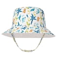 thumbnail image 2 of Ccpelsie Baby Sun Hat 0-6 Years Toddler Boys Girls Adjustable Bucket Hats Kids Bucket Hats Wide Brim Beach Swim Pool(Blue,L), 2 of 6