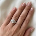 thumbnail image 5 of Pompeii 2Ct TW Pear Shape Three Stone Diamond Engagement Ring in 14k Gold Lab Grown, 5 of 5