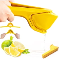BUSATIA Lemon Squeezer, Lemon Juicer, Easy Squeeze Lime Press Squeezer, Citrus Juicer with Sideways Pivot to Increase Leverage, Lime Squeezer Hand That Folds Flat For Space-Saving Storage