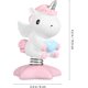 thumbnail image 2 of Figura de unicornio rosa para salpicadero de coche, escritorio, estante, decoración de escritorio, día de San Valentín, regalo de cumpleaños, 2 of 5