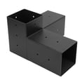 thumbnail image 1 of Pergola Brackets, Fully Welded Gazebo Post Bracket Woodwork Brackets with Post Base for Deck Patio Gazebo Pergola Use, 1 of 7