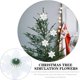 thumbnail image 5 of ColoMX 12 Uds. Flores decorativas falsas de Poinsettia, flores brillantes, adornos navideños para el hogar, guirnalda de árbol, 5 of 8