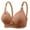 Khaki, variant on Women's Wireless Bra Full Coverage Adjustable Strap Push Up Underwear Bras Plus Size Bra for Senior Women (XS, White-A)