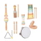 thumbnail image 4 of Juego de instrumentos musicales para bebés, instrumentos de percusión de madera, juguete interactivo 9 piezas, 4 of 9
