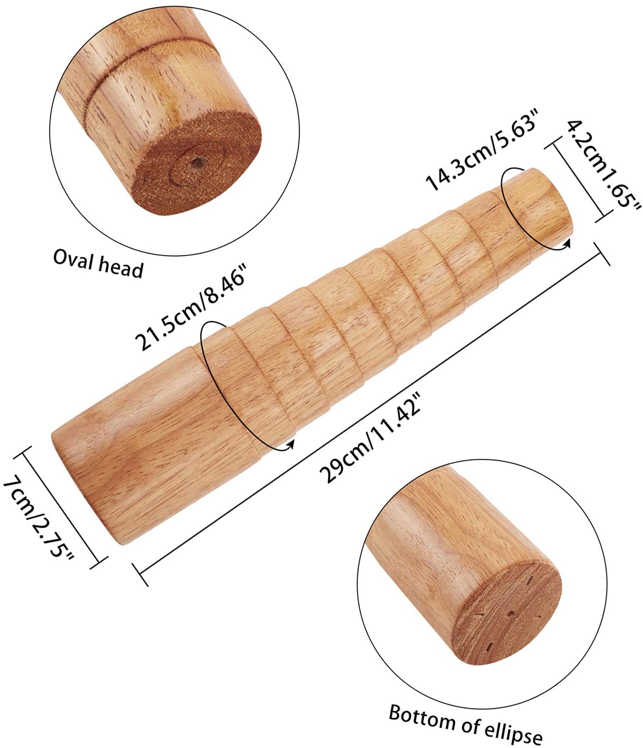 Jewelry Tool sets with Wooden Bracelet Sizing Bangle Mandrel and Steel Handle Installable Two Way Rubber Hammers diy