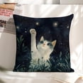thumbnail image 6 of cat grass starslinen throw pillowcase decoration pillowcase gifting preferred 20x20 inch cushion cover 4 sets sofa pillowcase sofa bedroom living room car, 6 of 8