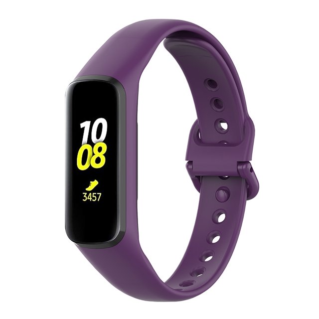 Correa de Reloj de repuesto de silicona Likrtyny Para Samsung Galaxy Fit 2 SM-R220 púrpura