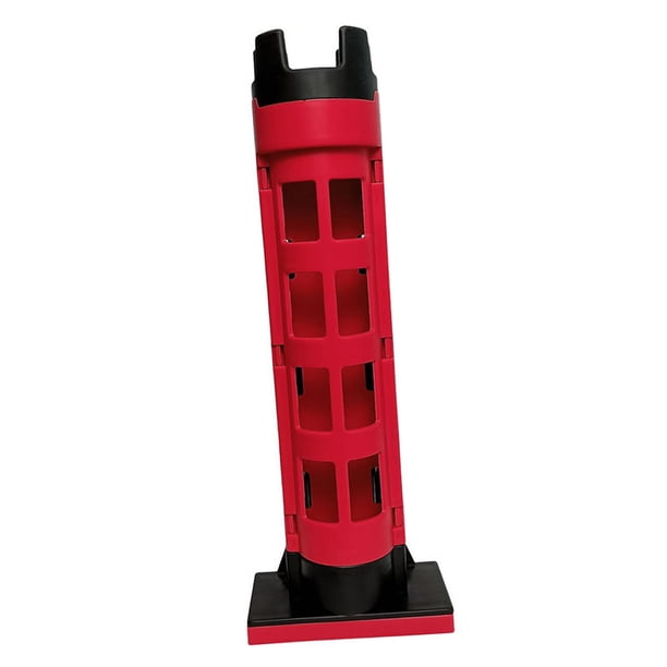 Caja de pesca Soporte de caña Dispositivo de inserción Cubo de tubo de soporte Caña de pescar reutilizable rojo Cola Soporte para caña de pescar