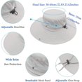 thumbnail image 4 of czcpp-Mens Waterproof Camo Sun Hat Wide Brim Packable Outdoor Mesh Fishing Bucket Hats, 4 of 4