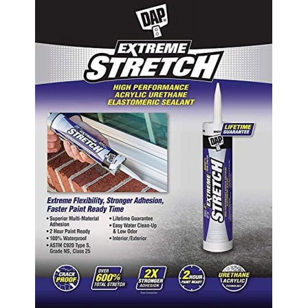 Dap 18715 12 Pack 10.1 oz. Extreme Stretch Premium Crackproof Elastomeric Sealant, White