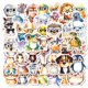 thumbnail image 2 of Paquete de pegatinas con bonitos dibujos animados de animales salvajes, 50 unidades, 2 of 2