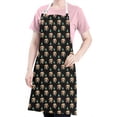 thumbnail image 5 of Black Bigfoot and Tree Pattern Apron-Garden Aprons for Women with Pockets-Cotton Linen Waterproof Kitchen Cooking Gardening Aprons Adjustable for Kitchen,Cooking,BBQ and Salon 33x27 Inch, 5 of 7