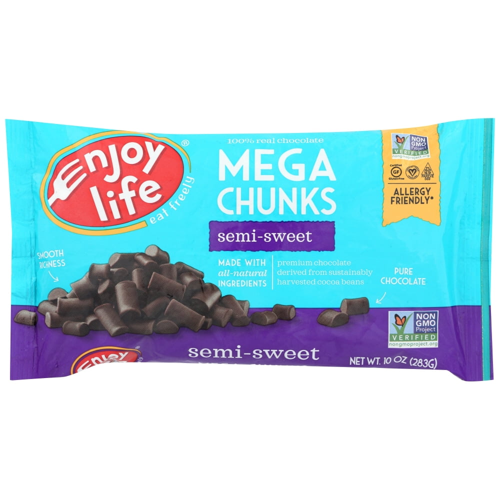 Enjoy Life SemiSweet Mega Chunks, Dairy Free Chocolate Chips 10 oz