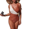 thumbnail image 2 of Yievot One Piece Swimsuits for Women Wrap Tummy Control Swim Bathing Suits Mesh Ruched Full Coverage Slimming Swimwear, 2 of 6