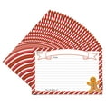 thumbnail image 2 of Current Gingerbread Man Christmas Recipe Cards - Set of 24 Regular Lined Holiday Index Cards, 4" by 6", 2 of 5
