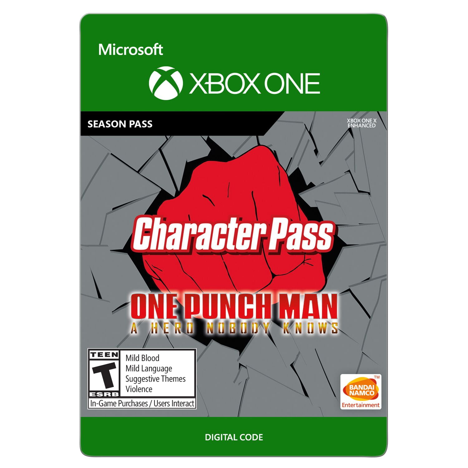 One Punch Man: A Hero Nobody Knows Character Pass, Bandai Namco, Xbox One [Digital Download]