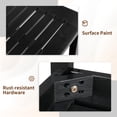 thumbnail image 3 of Ktaxon 18" Wood Square Side Table, Patio End Table, Suitable for Outdoor Porch Deck Pool, Black, 3 of 11