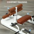 thumbnail image 3 of Demifill Foldable Squat & Hip Thrust Machine - White, With Push Up Stand, Multipurpose Glute Workout Equipment, 3 of 7