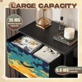 thumbnail image 2 of Dresser for Bedroom with 4 Storage Drawers Sunflower Field Sunrise Vibrant Colors Scenic Sky Dressers Chest of Drawers Steel Framed Fabric Closet Organizers for Dorm Entryway, 2 of 8