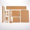 thumbnail image 2 of Conjunto de plantillas de plantilla de bolso de hombro de acrílico transparente patrones de artesanía de cuero herramientas de bricolaje S Zulema Plantilla de acrílico transparente, 2 of 8