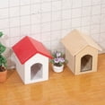thumbnail image 2 of Mini Doghouse Hood House House Mini Casa de muñecas Accesorios Muebles de madera, 2 of 6