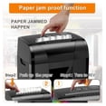 thumbnail image 5 of Paper Shredder, 18-Sheet Cross Cut, P-4 Security, Auto Jam Proof, Home & Office - Shred Paper, Credit Cards, CDs with 5.28 Gallon Bin, 5 of 9