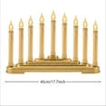 thumbnail image 3 of 9 Pack Timer‑Controlled Flameless LED Taper Candles, 6H ON 18H OFF Automatic Cycle Long Stick Candles with Dripping Wax Effect and Built‑in Base, Battery‑Operated for Christmas Home Decor, 3 of 6