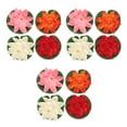thumbnail image 6 of OUNONA 12 PCS 17CM Simulation Floating Water Lily Plastic Lotus Flower Pond Fish Tank Decor Ornaments (White + Orange + Pink), 6 of 8