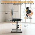 thumbnail image 5 of Baellsa H-style Piano Bench, 5 Height Adjustable Piano Chair with Black Padded Cushion, Music Keyboard Bench Seat, 5 of 8