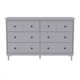 thumbnail image 4 of 6-Drawer Solid Wood Dresser - Color Addition - (GY), 4 of 5