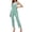 Green and White Striped, variant on Overalls for Women Fashion Jumpsuits Striped Pants Printed Bibs Coveralls(Green Striped,M)