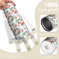 thumbnail image 2 of 30 Oz Tumbler Pink Flat Flowers Tumbler with Lid and Straw, Birthday Gift Cup for Friend Women Men Coffee Travel Mug Thanksgiving Day Halloween Christmas Gift Water Bottle, 2 of 7