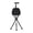 Black, variant on Folding Cane with Seat LED Light Portable Seat Aluminum Alloy Walking Stick 5 Height Adjustable 2-in-1 Crutch Stool Gift for Elderly