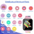 thumbnail image 3 of Eurhowing Kids Smart Watch for Boys Girls 4-12, Smartwatch with Two-Way Call, SOS, 10 Puzzle Games, Music Player, Camera, Christmas Birthday Gifts for Children (Pink), 3 of 8